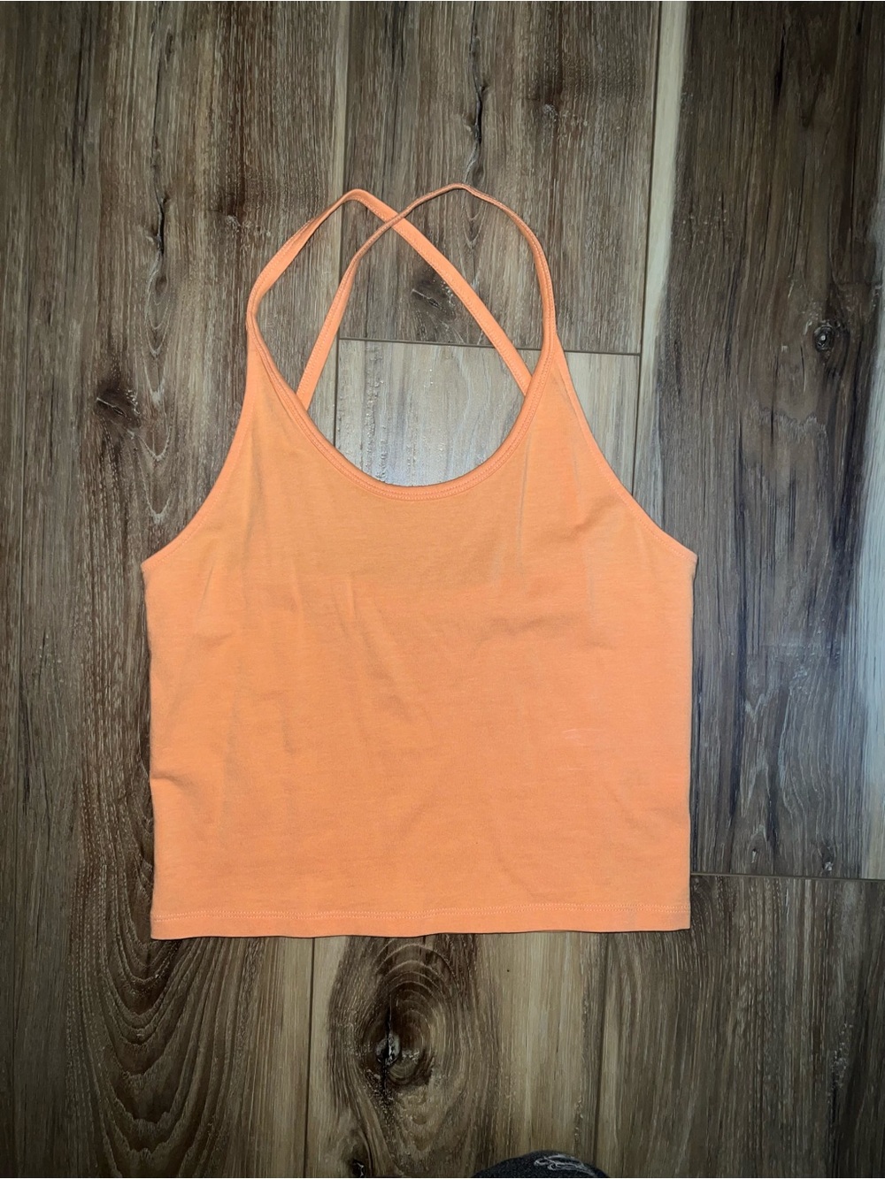 American Eagle Outfitters Peach Crossback Tank Top
